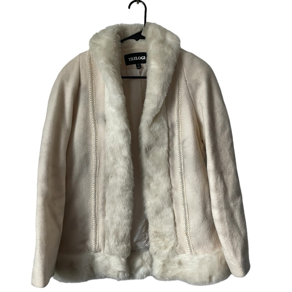TRILOGI Women Wool Jacket Size 8